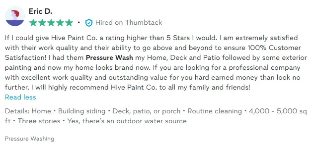 Testimonial from Eric D.